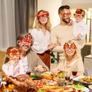 36 Pack Thanksgiving Turkey Eyeglasses, Turkey Eyewear Photo Props for Kids