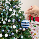 66 Pcs Christmas Balls Ornaments Set (Light Blue)
