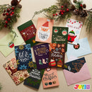 24 PCS Christmas Cards with Envelopes and Stickers