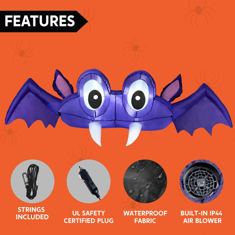 6ft Bats Trunk or Treat Halloween Inflatable