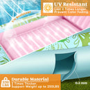 70in x 46in Cyan Pink Large Suntan Tub Pool Floats Sun Tan Tub