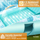 70in x 46in Cyan White Large Suntan Tub Pool Floats Sun Tan Tub