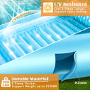 70in x 46in Large Blue Suntan Tub Pool Floats Sun Tan Tub