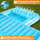 70in x 46in Large Blue Suntan Tub Pool Floats Sun Tan Tub