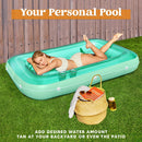 70in x 46in Large Cyan Suntan Tub Pool Floats Sun Tan Tub