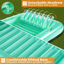 70in x 46in Large Cyan Suntan Tub Pool Floats Sun Tan Tub