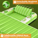 70in x 46in Large Green Suntan Tub Pool Floats Sun Tan Tub