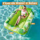 70in x 46in Large Green Suntan Tub Pool Floats Sun Tan Tub