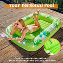 70in x 46in Large Green Suntan Tub Pool Floats Sun Tan Tub