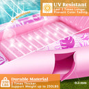 70in x 46in Large Hot Pink Suntan Tub Pool Floats Sun Tan Tub