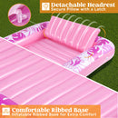 70in x 46in Large Hot Pink Suntan Tub Pool Floats Sun Tan Tub