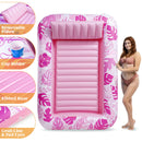 70in x 46in Large Hot Pink Suntan Tub Pool Floats Sun Tan Tub