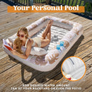 70in x 46in Large Oatmeal White Suntan Tub Pool Floats Sun Tan Tub