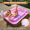70in x 46in Large Purple Suntan Tub Pool Floats Sun Tan Tub