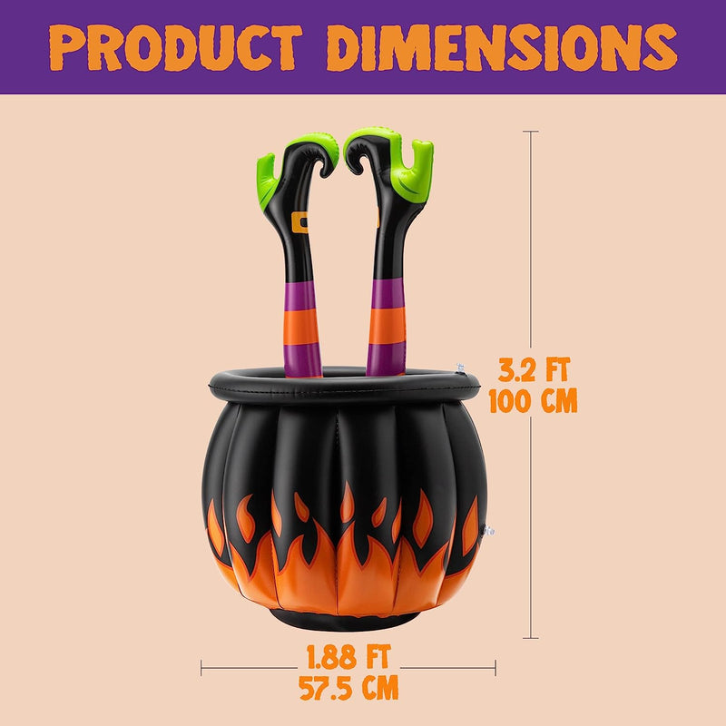 Halloween Inflatable Witch Legs Cooler