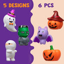Halloween Light-up Bath Toys, 6 Pcs