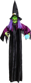 78in Halloween Hanging Witch with Magic Ball