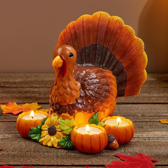 Thanksgiving Turkey Candle Holders