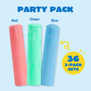 108Pcs 3 Color 36 Packs Sidewalk Chalks
