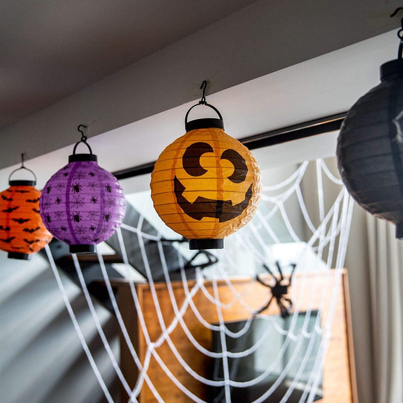 12.5" Paper Lanterns for Halloween, 8 Pack