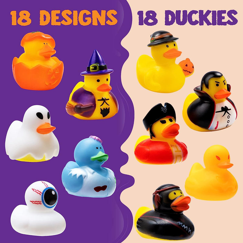 JOYIN | Blind Bag Halloween Rubber Duck 18 Pcs