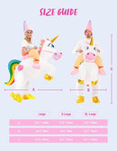 JOYIN Adult Inflatable Riding Unicorn Costume - Blow Up Halloween Suit