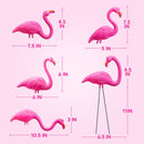 10Pcs Small Pink Flamingo Yard Ornament