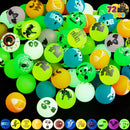 Halloween Glow-in-the-Dark Bouncy Balls with 12 Varied Designs, 72 Pcs