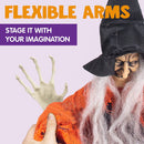 19.6in Halloween Hanging Evil Witch, 4 Pack