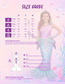 JOYIN Little Mermaid Costume with Tail - Girls Halloween Princess Outfit