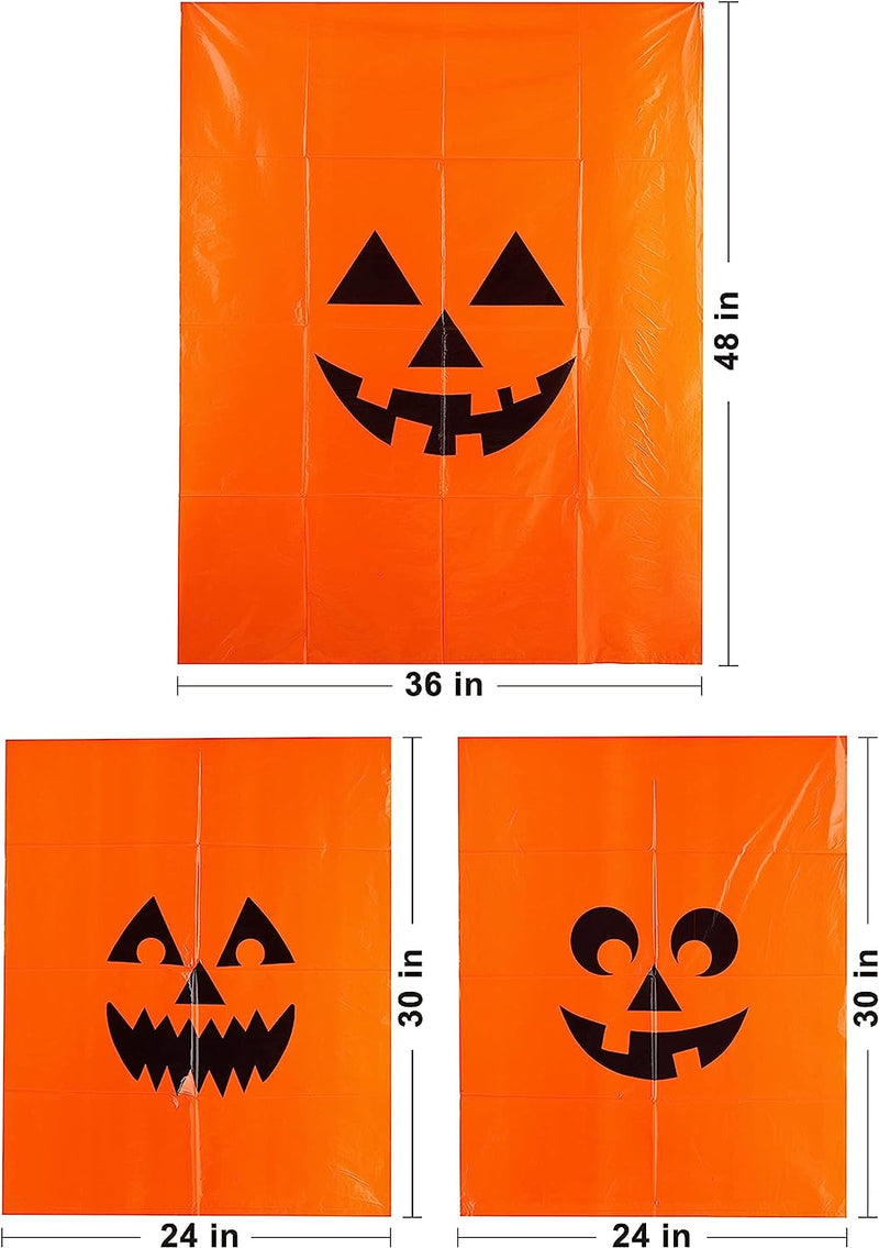 Orange Jack'O Lantern Bags, 10 Pcs