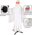 68in Standing Animated Ghost with Skeleton Hands