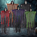 JOYIN 5 Pack 27.6" Hanging Grim Reaper & Ghost Decorations for Halloween Yard Graveyard Outdoor