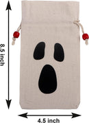 Halloween Drawstring Canvas Bags, 12 Pcs