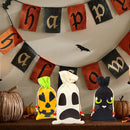 Halloween 12 Canvas Holiday Gift Drawstring Bags