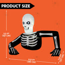 Halloween Skeleton Inflatable – 5.5 ft Animated LED Blow Up Yard Decor with LCD Eyes