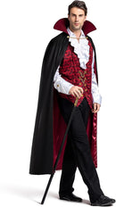 JOYIN Men's Vampire Costume with Cape - Dracula Halloween Outfit