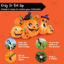 Joiedomi 6 Ft Inflatable Halloween Pumpkin Set with Witch Cat & LED Lights