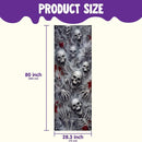 JOYIN 30"x72" 3D Skull Door Cover - Halloween Indoor & Outdoor Decor