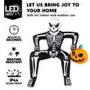 JOYIN 8.5ft Halloween Inflatable Skeleton with LED Pumpkin – Outdoor Yard Decoration