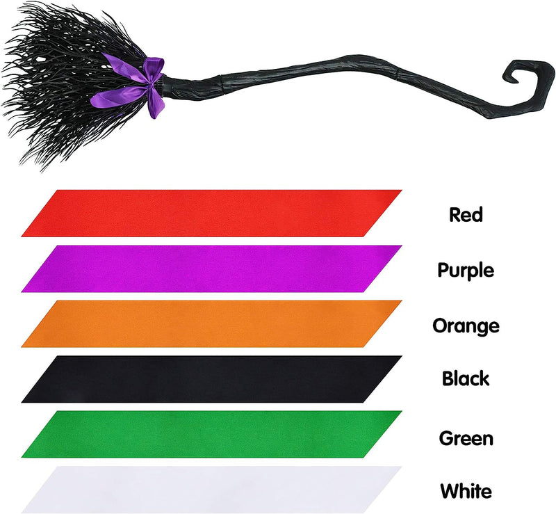 Witch Broom With Ribbons