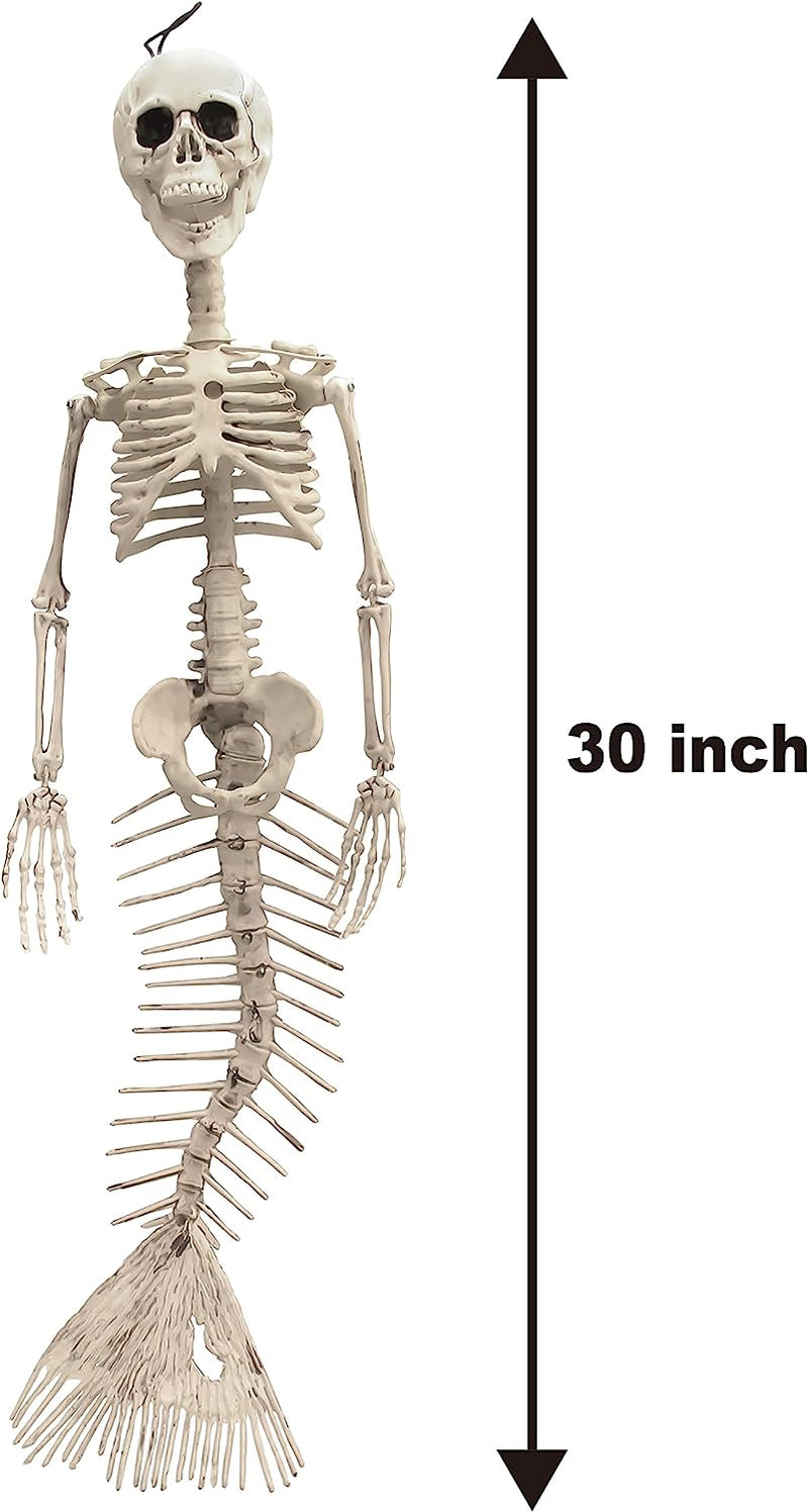 30in Tall Mermaid Skeleton Plastic Bones