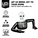Halloween Skeleton Inflatable – 5.5 ft Animated LED Blow Up Yard Decor with LCD Eyes