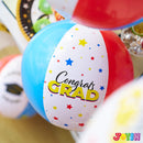 12Pcs Graduation Inflatable Beach Balls, 12in