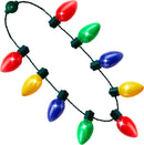 9 Bulbs Necklaces Holiday Necklace Accessories for Christmas Party,1 Pack