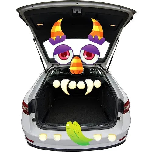 Halloween Vehicle Trunk Monster Face Sticker