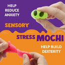 Halloween Mochi Squishy Toys with Glitter 24 Pcs