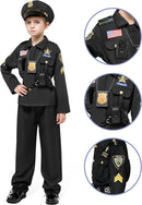 JOYIN 14-Piece Halloween Police Officer Role-Play Set for Kids