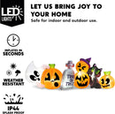 Joiedomi 8 Ft Inflatable Halloween Pumpkin Ghost Cat Set with LED Lights