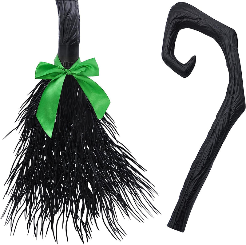 Witch Broom With Ribbons